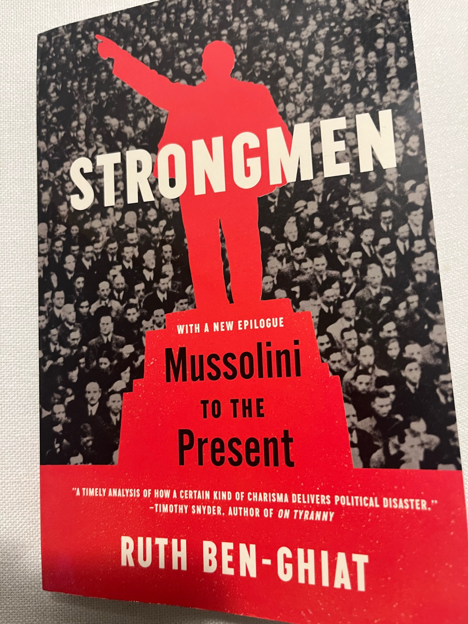 Cover of Ruth Ben-Ghiat’s book on “strongmen”.